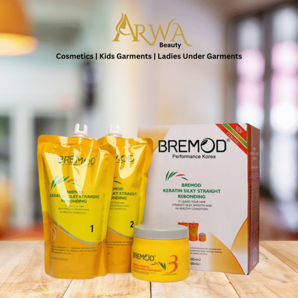 BREMOD - KERATIN SILKY STRAIGHT REBONDING SET 800 ML + 800ML