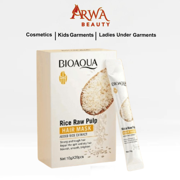 BIOAQUA RICE RAW PULF HAIR MASK 10GM