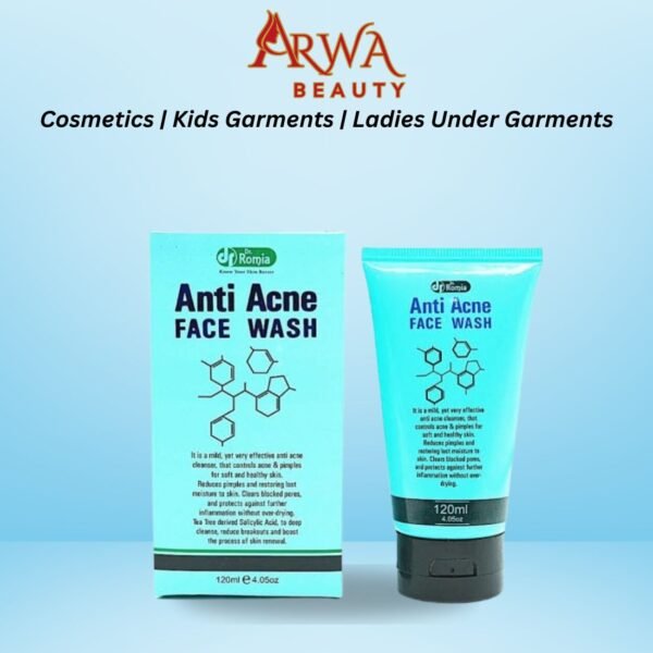 DR ROMIA ANTI ACNE FACE WASH 120ML