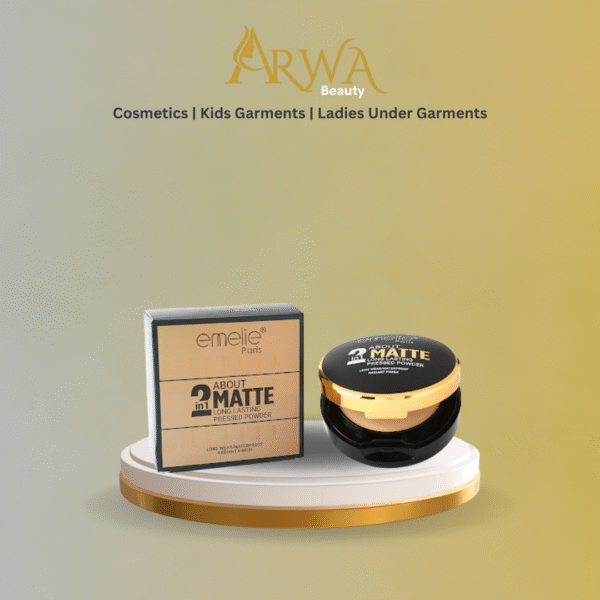 EMEILE PARIS 2in1 ABOUT MATTE LONG LASTING PRESSED POWDER