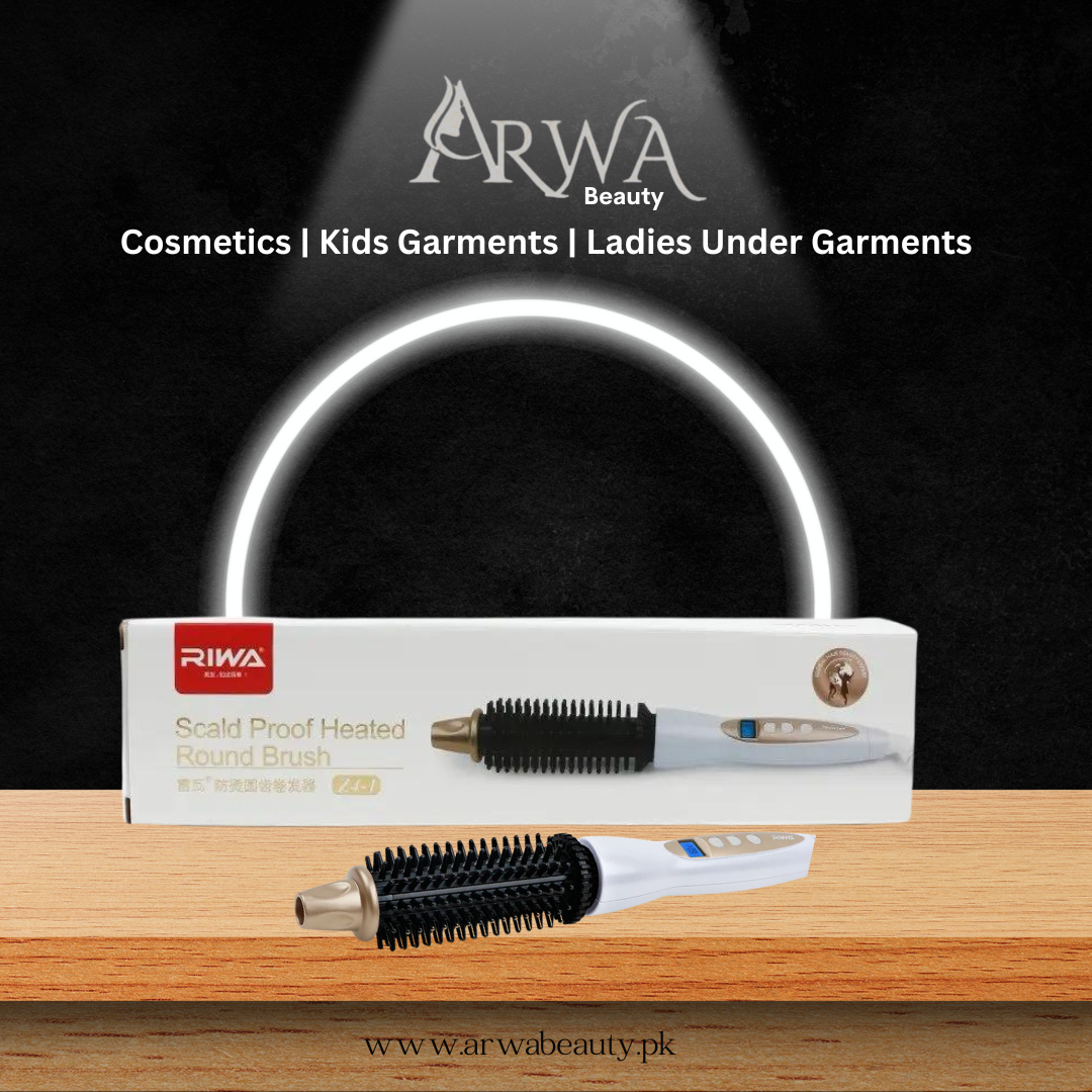 RIWA 2-in-1 SCALED PROOF HEATED ROUND BRUSH RB-8313